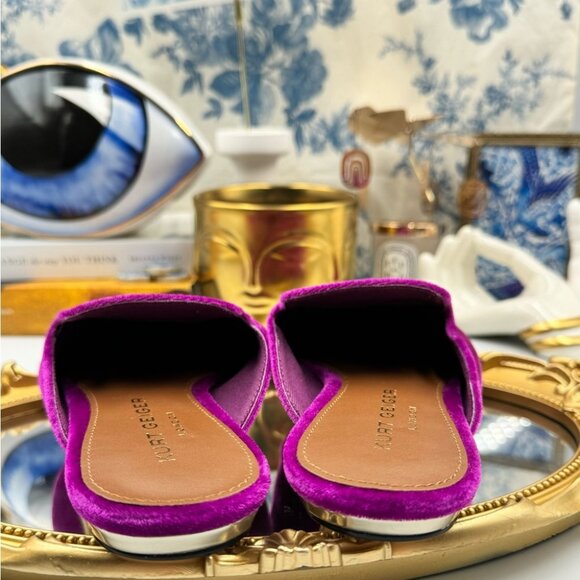 🆕 KURT GEIGER LONDON 🧿 NWOT Olive Evil Eye Mules, Purple Lyst - Picture 6 of 16
